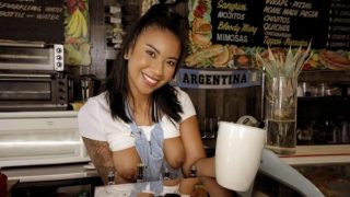 Mofos: Ameena Greene – The Café Waitress Gets Creampied