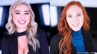 Amateur Allure Welcomes Chloe Surreal and Amber Adams to Suck Cock and Swallow Cum